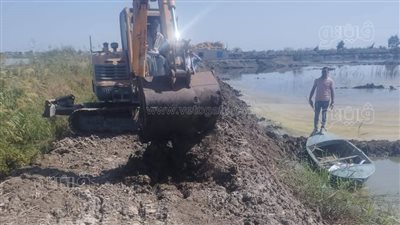 إزالة 20 فدان استزراع سمكي مخالف على أرض زراعية جنوب بورسعيد