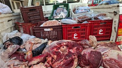 ضبط لحوم فاسدة في حملة تموينية مكبرة على أسواق الفيوم