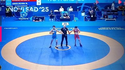 بطل المشروع القومي للموهبة، أشرف صبحي يهنئ محمد حسن بذهبية العالم للمصارعة