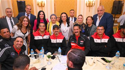 وزيرة التضامن تشهد احتفالية تكريم منتخبات مصر لكرة السلة على الكراسي المتحركة