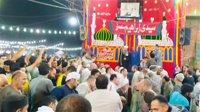 في أجواء روحانية، طوفان صوفي في الليلة الختامية لمولد أبو عمار بالغربية (فيديو)