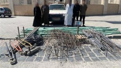 ضبط تشكيل عصابي تخصص في سرقة المواقع الإنشائية بالتجمع الأول