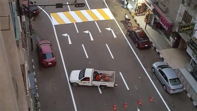  تطوير ورصف شارع الجلاء في المنصورة 