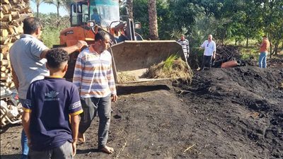 إزالة مكمورة فحم وضبط 12 مخالفة في حملة مكثفة بدمياط