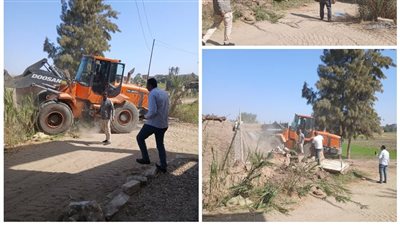  تنفيذ 4 إزالات فورية بمركز أبوحماد في الشرقية 