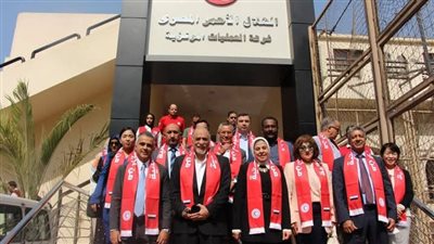 وفد البرلمان العربي الآسيوي يزور الهلال الأحمر للاطلاع على الجهود المصرية في دعم غزة