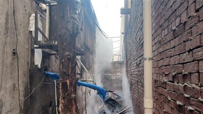 حريق هائل بمسرح سيد درويش بالإسكندرية دون خسائر في الأرواح