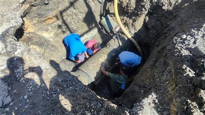 3 مناطق بالدقهلية تشهد كسر في مواسير مياه الطرد والشرب 