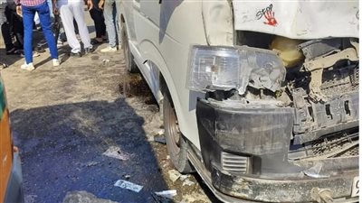 إصابة 10 معلمين في تصادم ميكروباص بتروسيكل بسوهاج 