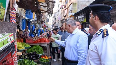 محافظ الإسكندرية يوجه بإزالة تعديات الباعة الجائلين أسفل كوبري الـ21 بالعجمي