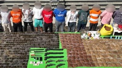 مصرع 4 عناصر إجرامية في تبادل إطلاق النار مع الشرطة وضبط مخدرات بـ88 مليون جنيه 