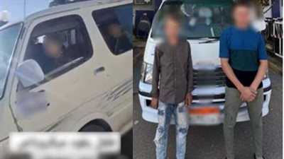 ضبط طفل يقود ميكروباص محمل بالركاب في بني سويف