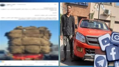 ضبط سائق ربع نقل يسير بحمولة زائدة في البحيرة