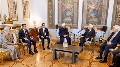 بسام راضي يستعرض تفاصيل استقبال الرئيس الإيطالي شيخ الأزهر الشريف (صور)