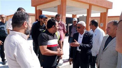 محافظ شمال سيناء يتفقد محطة رافع مياه الشيخ زويد تمهيدًا لتشغيلها