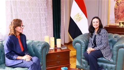 وزيرة التضامن تبحث مع المدير التنفيذي للأكاديمية الوطنية للتدريب تعزيز التعاون