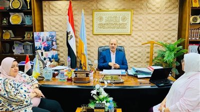 مدير التعليم بالاسكندرية يبحث مع وفدً منظمة يونيسيف مصر تنمية مهارات طلاب الإعدادية