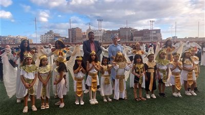 المدارس تحتفل بافتتاح المتحف المصري الكبير 