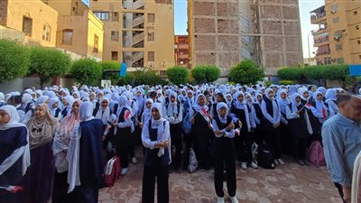 علم مصر يزين مدارس أسوان احتفالا بافتتاح المتحف المصري الكبير (صور) 