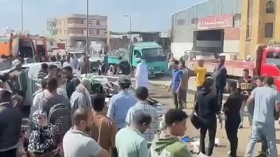 إصابة 7 عمال يومية في تصادم ثلاث سيارات بالشرقية (صور)