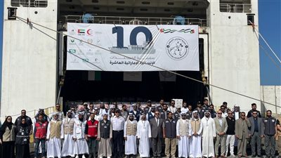 ميناء العريش يستقبل السفينة الإماراتية العاشرة المحملة بالمساعدات الإنسانية إلى غزة