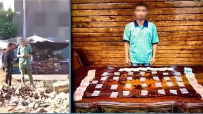 القبض على عاطل لاتهامه بترويج المواد المخدرة بشبرا الخيمة (فيديو)