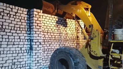  إزالة فورية لحالة تعد على الأراضي الزراعية بصفط اللبن في الجيزة