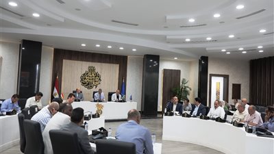 محافظ أسوان يبحث الإجراءات المبكرة لمجابهة مخاطر السيول (صور)