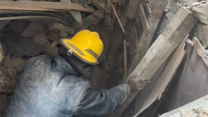 إنهيار جزئى لعقار
