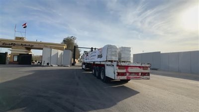 الهلال الأحمر المصري يدفع بأكثر من 8 آلاف طن مساعدات غذائية وإغاثية لـ غزة