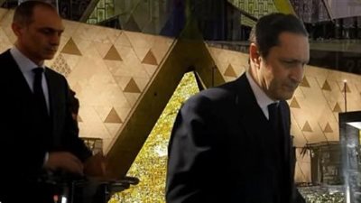 ضحكوا على الناس، علاء مبارك يكشف سر صورته وشقيقه جمال في حفل افتتاح المتحف الكبير