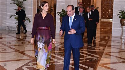  ملكة الدنمارك للسيسي: نتطلع لتعزيز الاستثمارات الدنماركية بالسوق المصري