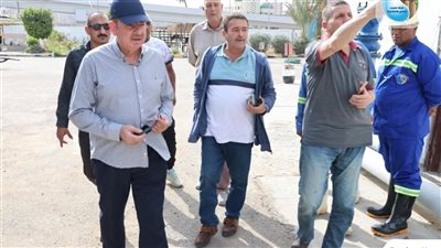 رئيس صرف الإسكندرية يتفقد محطة الرأس السوداء لاستيعاب مياه الأمطار 