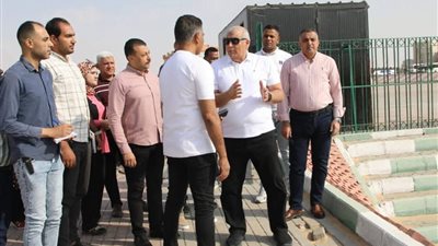  انطلاق دوري المديريات، محافظ الوادي الجديد يتفقد المدينة الرياضية بمجمع المصالح الحكومية 