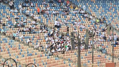 حضور جماهيري ضعيف للزمالك أمام طلائع الجيش في ستاد القاهرة (صور)