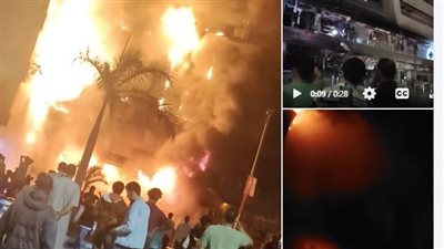 المبنى تفحم بالكامل، حريق هائل يلتهم 