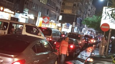 هطول أمطار غزيرة على مناطق شرق محافظة الإسكندرية (صور)