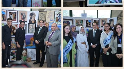 رئيس جامعة القاهرة يفتتح معرض 