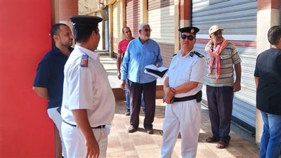 غلق وتشميع 54 معرض سيارات ومحلات بدون ترخيص في دمياط الجديدة