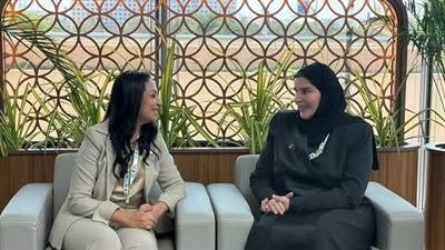 مايا مرسي تلتقي وزيرة التعاون الدولي القطرية