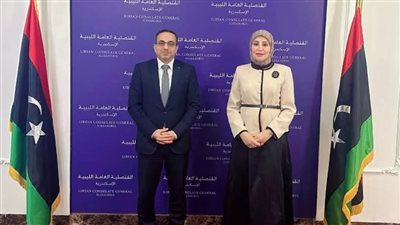 زيارة ودية بين القنصلين الفلسطيني والليبي في الإسكندرية لتعزيز التعاون المشترك