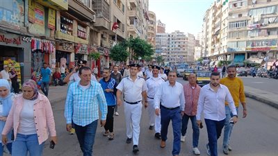 حملات مكبرة لرفع إشغالات الباعة الجائلين في الإسكندرية