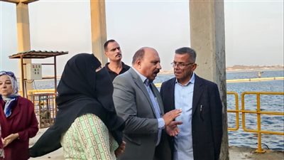 رئيس مياه القناة يتابع سير انتظام العمل بمحطة معالجة MK في بورسعيد