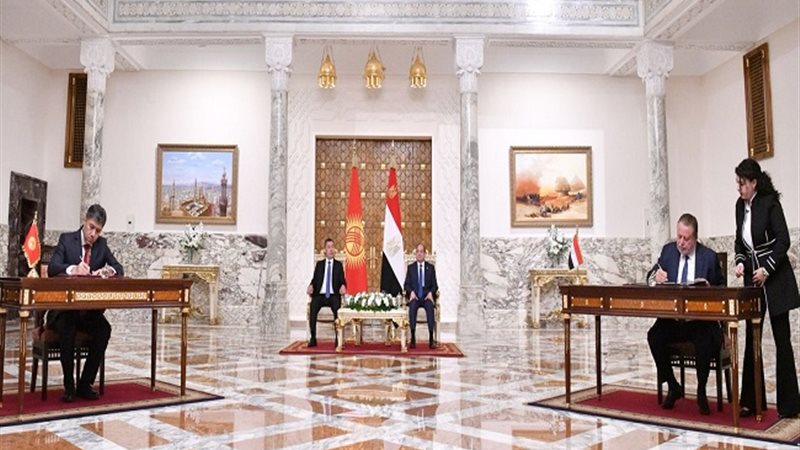 السيسي ونظيره القرغيزي