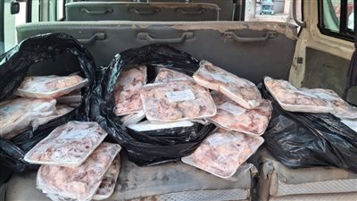 التحفظ على أسطوانات بوتاجاز ولحوم فاسدة في حملة تموينية بالفيوم 