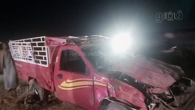 انقلاب سيارة نقل محملة بالملابس أمام مول العابد بطوخ دون خسائر بشرية