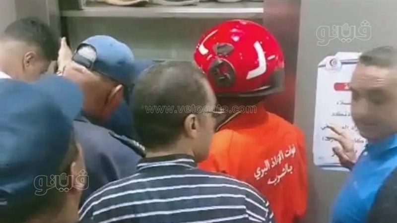 تعطل مصعد كهربائي