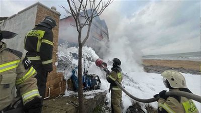 قتلى ومصابون في تحطم مروحية قرب أحد المنازل بداغستان الروسية (فيديو) 