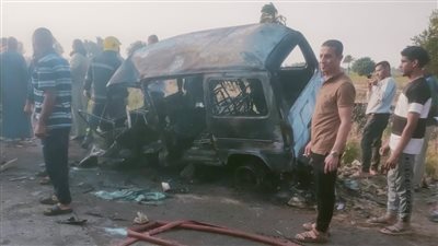 مصرع شخصين إثر حادث تصادم بطريق سندبيس بالقليوبية