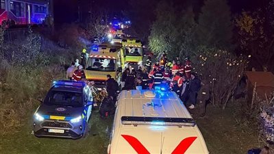 إصابة 11 شخصًا في حادث تصادم قطارين قرب براتيسلافا في سلوفاكيا (صور)